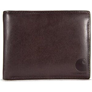 Carhartt Men's Brown Imported Durable Oil Tan 100% Leather Wallets